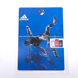 Vintage Adidas Soccer Deodorant Print Ad Advertisement Collector Wall Promo Art